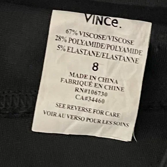 Vince Size 8 Grey Stretchy Skinny Career Pants - Picture 5 of 8